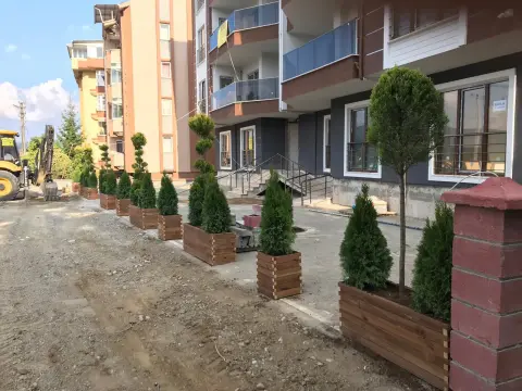 Bartın Botanik peyzaj uygulamasından bir görüntü